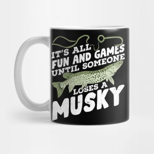 Funny Musky Fishing Angling Fisherman Gift Mug